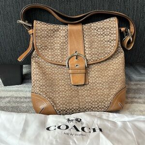 COACH “Vintage” Crossbody Bag convertible soho signature logo purse leather